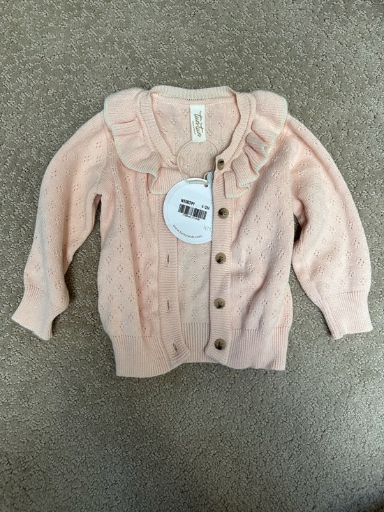 tun tun kids Other - Tun Tun Kids Pink Ruffle Collar Knit Cardigan for Kids